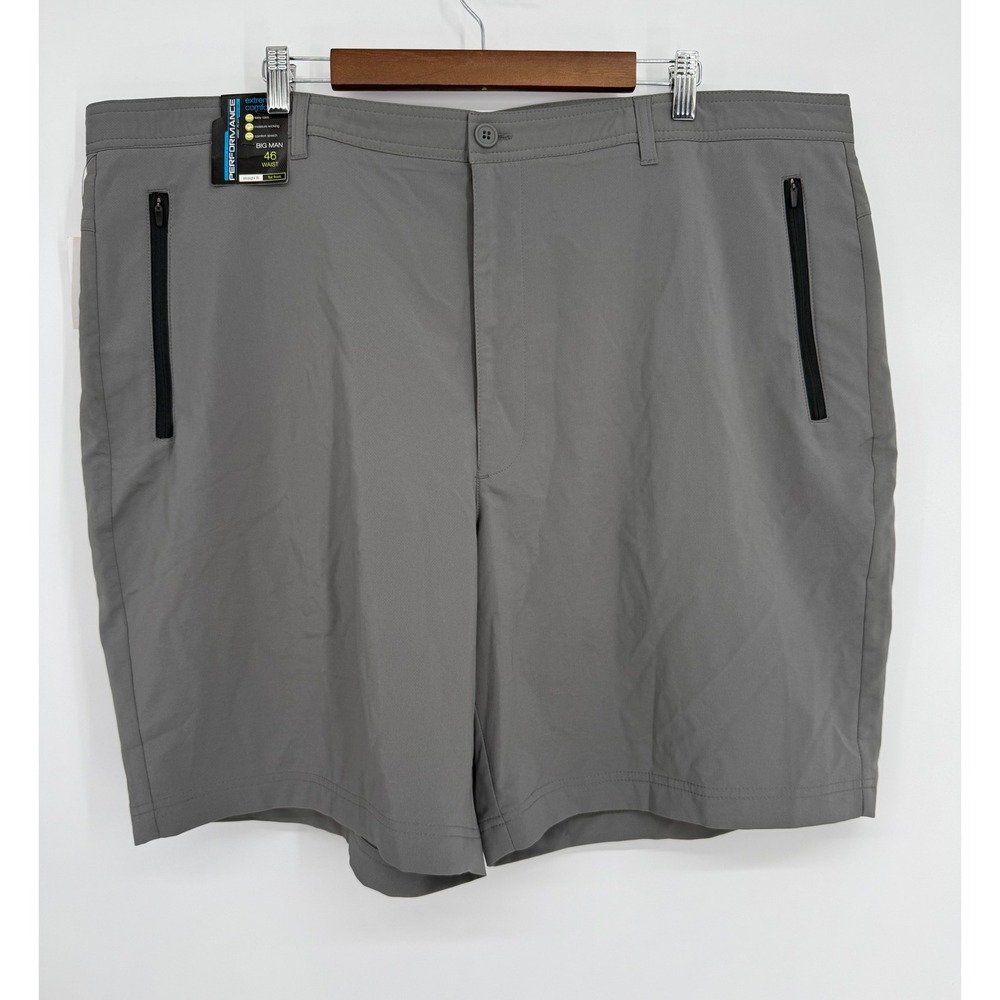 Roundtree & Yorke Performance Mens Sz 46 Grey Stretch Golf Shorts NWT Orig $60